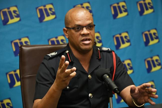 Public Education Officer, Jamaica Fire Brigade (JFB), Superintendent Emeleo Ebanks, outlining a series of safety measures to be practised while decorating for the Christmas season, during a Jamaica Information Service (JIS) ‘Think Tank’ held on Decembe