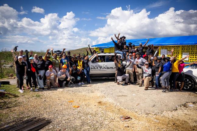 The volunteer activity also marked the local launch of the all-new Kia Tasman pickup.