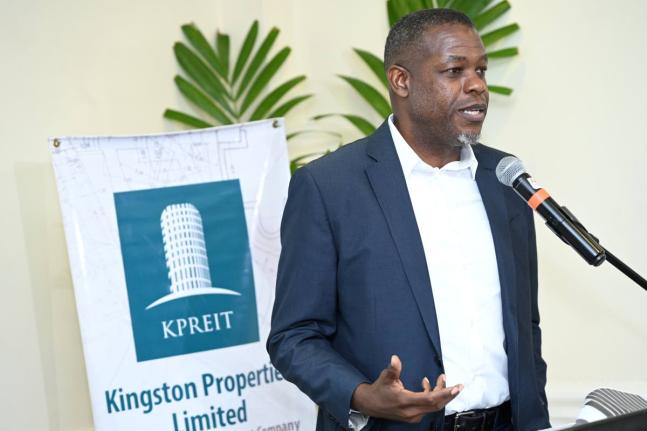
Kevin Richards, CEO of Kingston Properties, speaks at the Kingston Properties Limited 15th annual general meeting in 2024. 