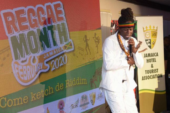 In this file photo Richie Spice is seen performing at the launch of Reggae Month.