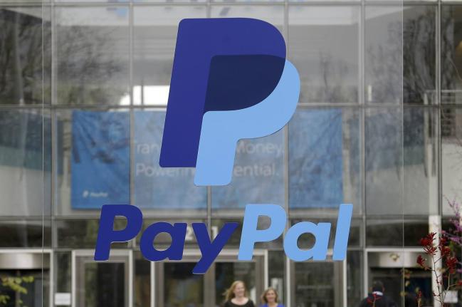 
PayPal signage outside the financial technology company’s headquarters in San Jose, California, US, in 2015. 