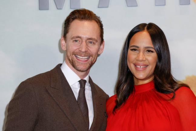 Tom Hiddleston (left) and Zawe Ashton. 