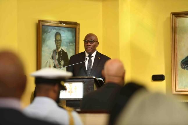 Chief Justice Bryan Sykes address at the Judges’ Swearing-in Ceremony for the Hillary Term on January 5 at King’s House. 