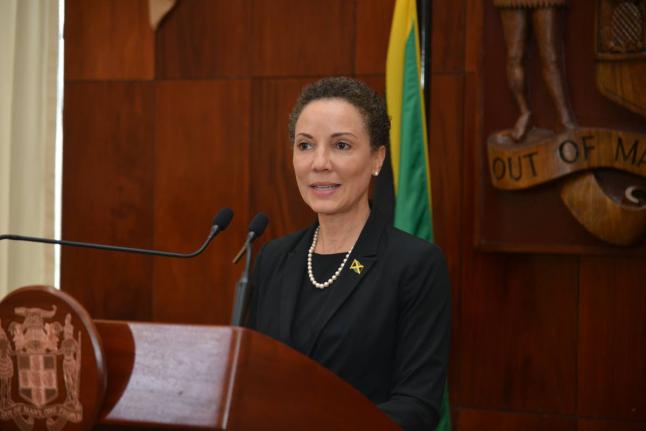 Minister of Foreign Affairs , Kamina Johnson Smith. -File photo.