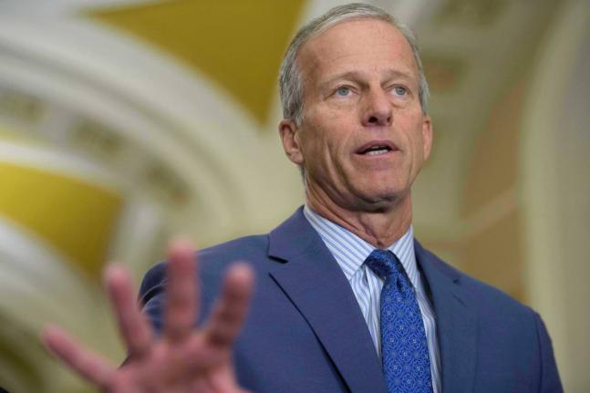Senate Majority Leader John Thune, R-S.D., speaks during a news conference at the Capitol, Tuesday, January 13, 2026, in Washington. (AP Photo/Rod Lamkey, Jr.)
