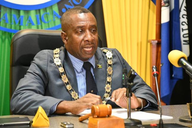 Mayor of Kingston,Andrew Swaby, addressing the Kingston and St Andrew Municipal Corporation’s monthly meeting on Tuesday, January 13, 2026. The meeting was held at the corporation’s office in downtown Kingston.