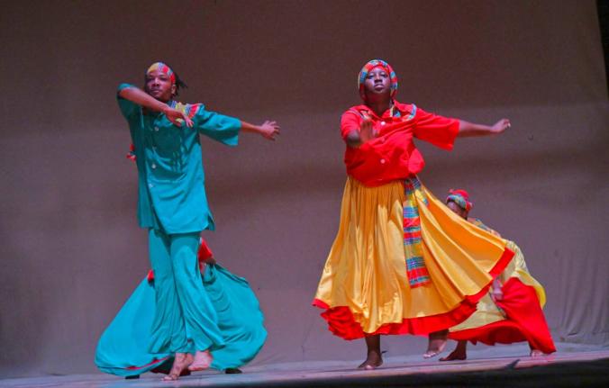 The Tivoli Dance Troupe performs at the presentation ceremony for the 2025 Marcus Garvey Award for Excellence in the Performing Arts, held at the Little Theatre in St Andrew. 