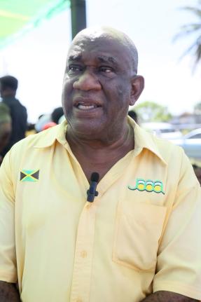 Dennis May of Jamalco Track Club and meet director of the JAAA/Puma/Jamalco track and field meet. 