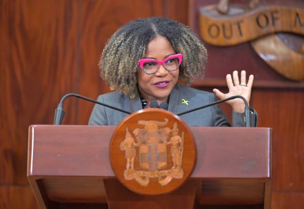 Minister of Education, Skills, Youth and Information, Dana Morris Dixon.