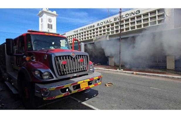 Fire at Ammar’s in downtown Kingston on February 1
