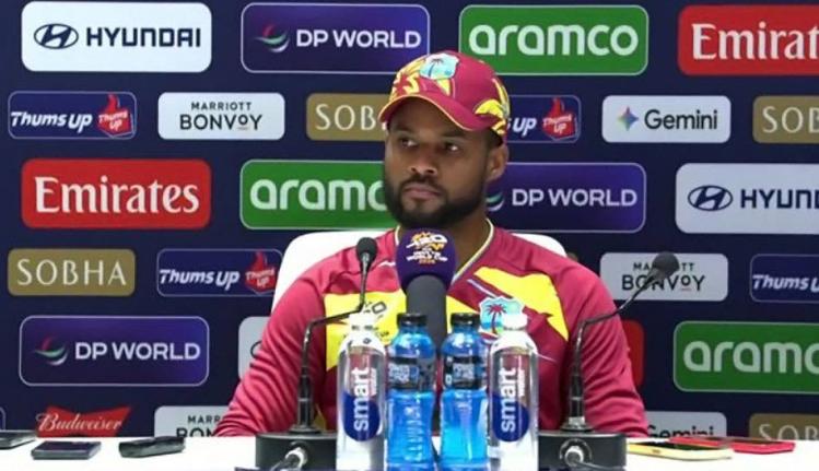 West Indies skipper Shai Hope.  