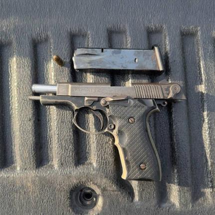The Kanuni S firearm that the police allege was seized at a house in Cave Valley, Green Island in Hanover during an operation on February 23, 2026.