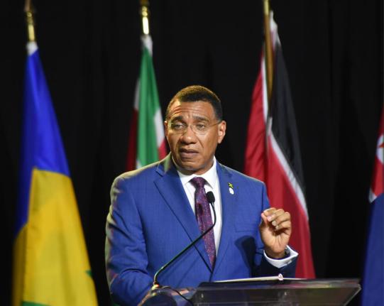 Prime Minister of Jamaica, Dr Andrew Holness.