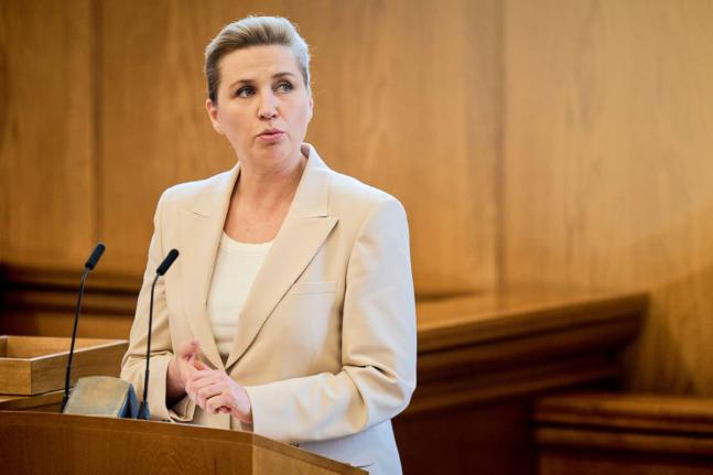 Danish Prime Minister Mette Frederiksen. 