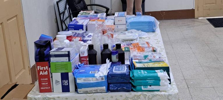 Some of the medical supplies provided by Leaders of The New Millennium to the Port Antonio Hospital.