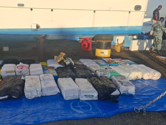 Ganja intercepted by JDF Coast Guard offshore Manchester on March 3, 2026. 