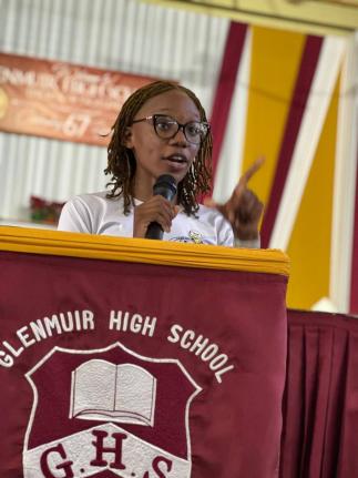 Nashá Patterson, the president of the Jamaica Prefects’ Association.