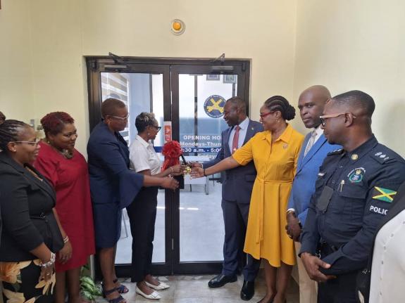 From left: N. Fairclough-Hylton, senior parish court judge for St James; Shauna Trowers, chief technical director at the Ministry of National Security and Peace; Yvette Bouncher-Gardner, principal probation aftercare officer for the St James Probation Offi