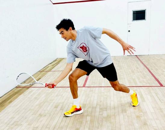 Number one seed Jonathan Walker was in action during the first round of matches in the 46th All Jamaica Senior Squash Championship at the Liguanea Club on Wednesday night. He defeated Mario O’Connor 3-0.