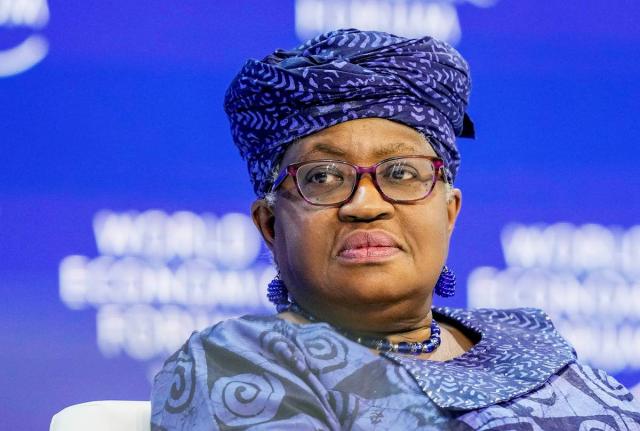 Ngozi Okonjo-Iweala, director general of the World Trade Organization (WTO) takes part in a panel discussion at the Annual Meeting of World Economic Forum in Davos, Switzerland, on Wednesday, January 17. The head of the WTO insisted it remains relevant and