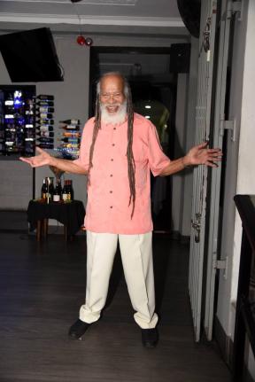 Ernie Smith poses for the camera at the surprise birthday celebration for his 79th birthday held on May 1, 2024. 