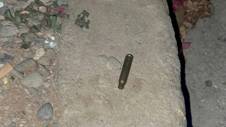 More than two dozens shells were reportedly found in a yard and along the roadway.